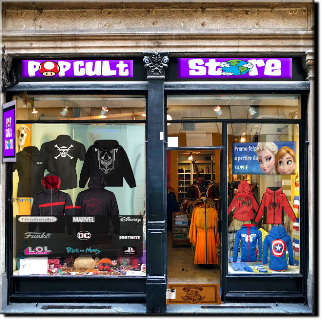 Negozio  Abbigliamento Pop cult store